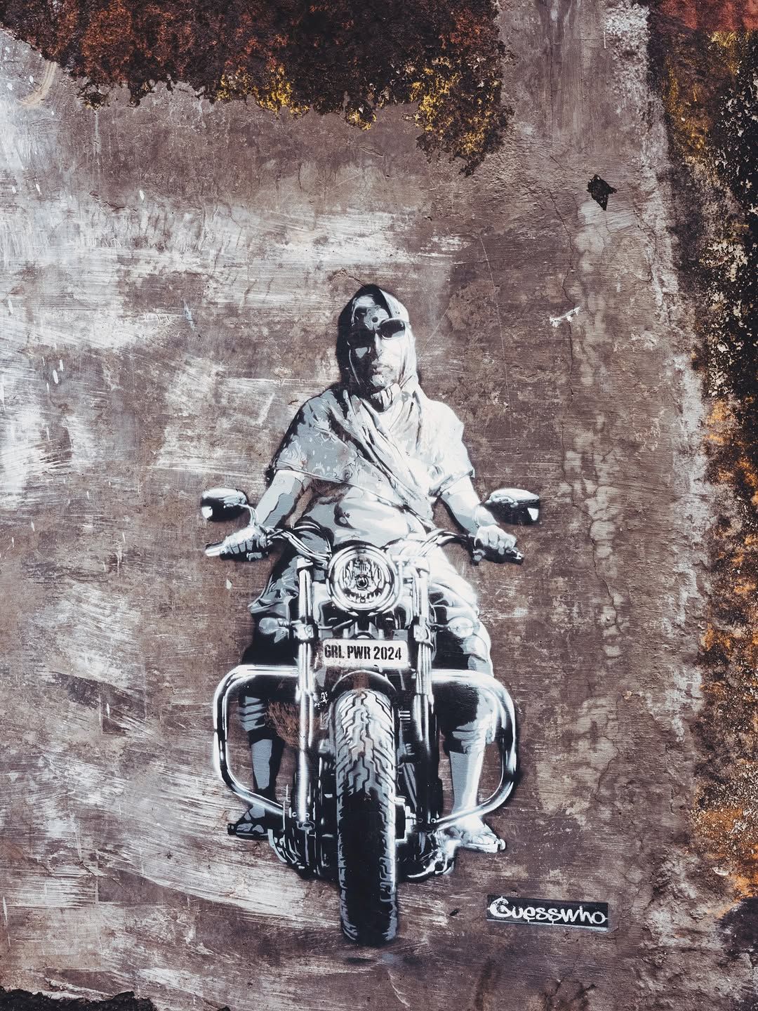 Street art in Dhobi Ghat