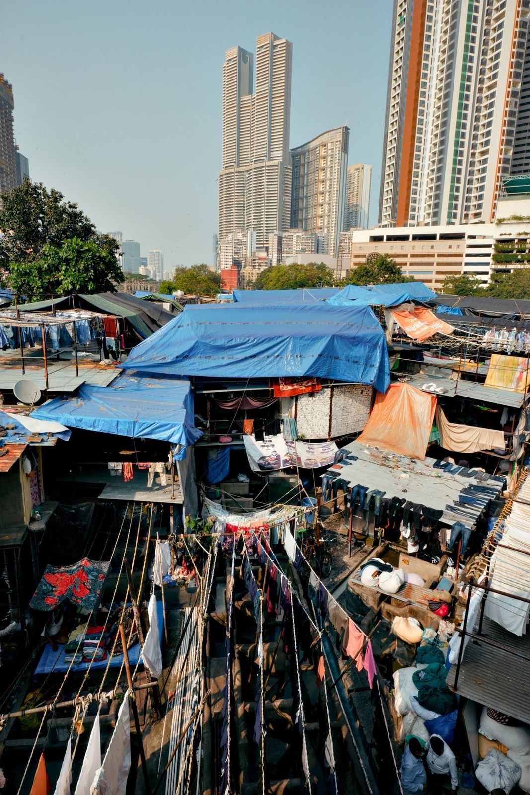 Dhobi Ghat from the bridge
